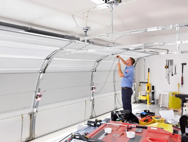 Garage door cable repair service by Beachwood Garage Door Repair in Beachwood