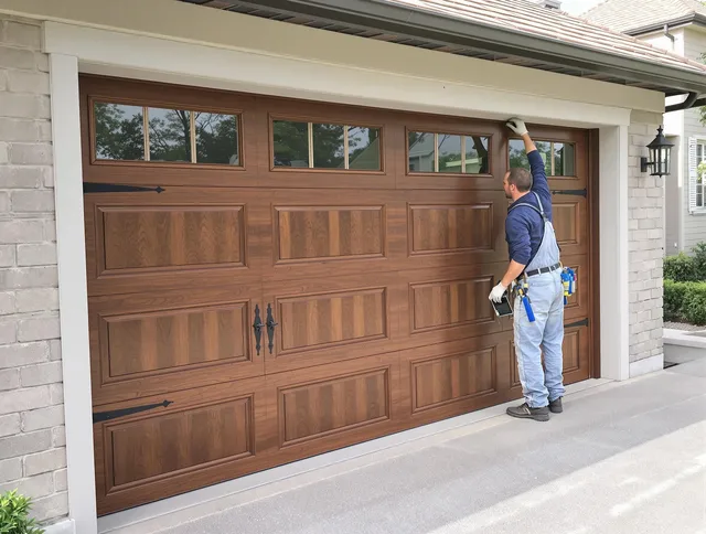 Custom garage door showcase by Beachwood Garage Door Repair in Beachwood