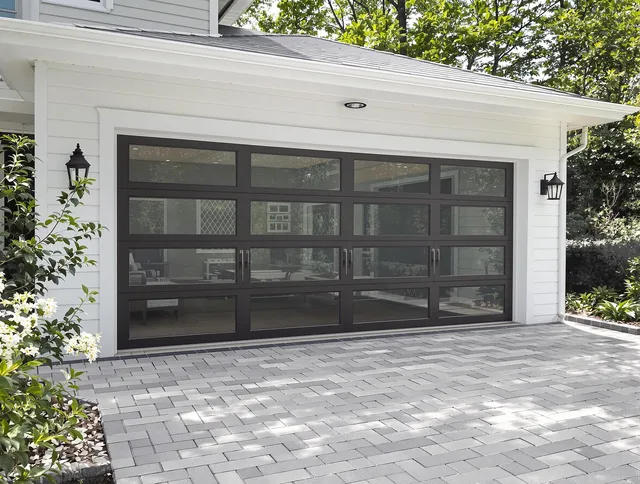 Beachwood Garage Door Repair design specialist presenting custom garage door options to Beachwood homeowner