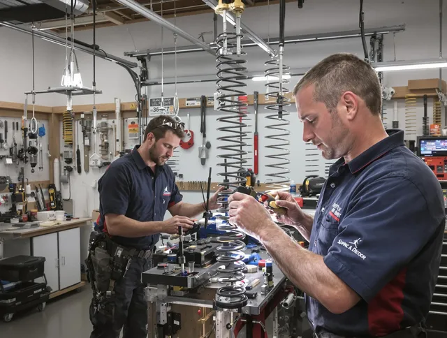 Garage door spring repair service by Beachwood Garage Door Repair in Beachwood