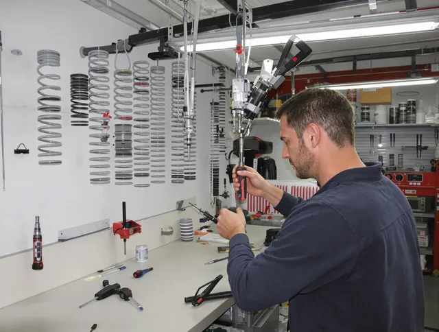 Beachwood Garage Door Repair safety certified technician performing precision spring replacement in Beachwood